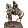Image 5 : Large Arabian Man Helping his wife Bronze Marble Base Sculpture Statue by Barye