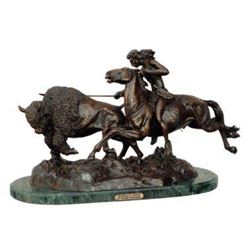 Buffalo Hunt By Frederic Remington