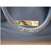 Image 11 : Ivanka Trump Blue And Gold Designer Bag Zipper Closure