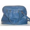Image 1 : Ivanka Trump Blue And Gold Designer Bag Zipper Closure