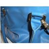 Image 3 : Ivanka Trump Blue And Gold Designer Bag Zipper Closure