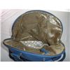 Image 6 : Ivanka Trump Blue And Gold Designer Bag Zipper Closure
