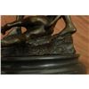Image 2 : Gold Patina Young Tarzan Killing Leopard Bronze Sculpture Statue Figurine Figure