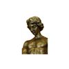 Image 3 : Gold Patina Young Tarzan Killing Leopard Bronze Sculpture Statue Figurine Figure