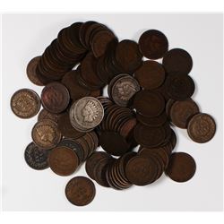 100 MIXED INDIAN HEAD CENTS