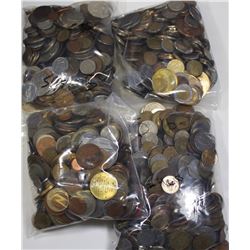 20 POUNDS OF FOREIGN COINS