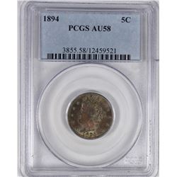 1894 LIBERTY NICKEL PCGS AU 58.