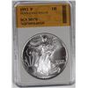 Image 1 : 1993 P AMERICAN SILVER EAGLE SGS PERFECT