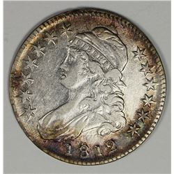 1812 LARGE 8 BUST HALF DOLLAR AU
