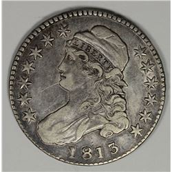 1813 BUST HALF DOLLAR XF+