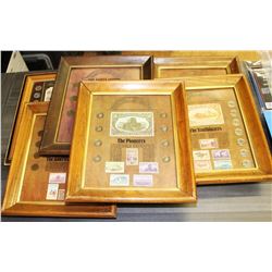 6 FRAMED COIN SETS