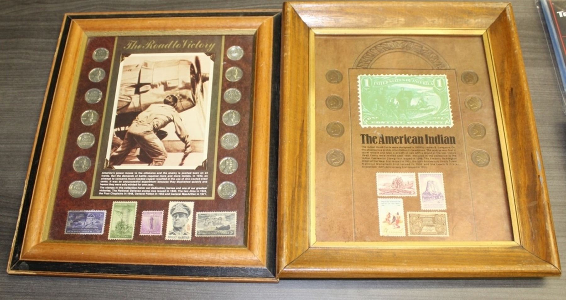 6 FRAMED COIN SETS