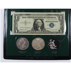 THE SILVER STORY WITH 1883-1923 SILVER DOLLARS