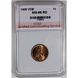 1909-VDB LINCOLN CENT CCGS SUPERB
