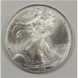 1996 AMERICAN SILVER EAGLE CH BU