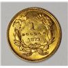 Image 2 : 1873 GOLD DOLLAR GEM BU