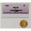 Image 3 : 1854 GOLD DOLLAR TYPE 2 CH BU