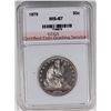 Image 1 : WOW! 1879 SEATED HALF DOLLAR CCGS SUPERB GEM BU+PL