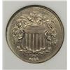 Image 2 : 1866 RAYS SHIELD NICKEL CCGS SUPERB BU+