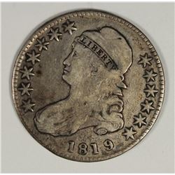 1819 BUST HALF DOLLAR XF++