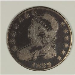 1829 9/7 BUST HALF DOLLAR