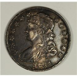 1834 BUST HALF DOLLAR AU/UNC