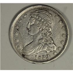 1839 BUST HALF DOLLAR XF