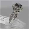 Image 2 : 2.03 ctw Brown and White Diamond Ring - 14KT White Gold