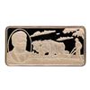 Image 1 : 500 Grain Sterling Silver Franklin Mint 100 Greatest Americans Ingot