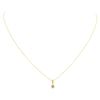 Image 2 : 0.2 ctw Diamond Pendant With Chain - 14KT Yellow Gold