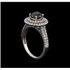 Image 4 : 2.15 ctw Black Diamond Ring - 14KT White Gold