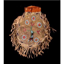 Crow Beaded Tobacco Belt Pouch c. 1870-1880