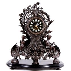 Rococo Style Modern French Putti Mantel Clock