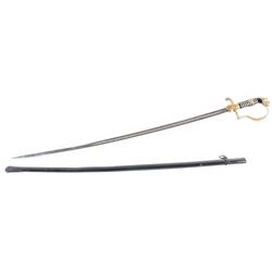 WWII German Officers Lion Head Sword with Swastika
