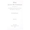 Image 3 : First Across the Continent by Noah Brooks 1901