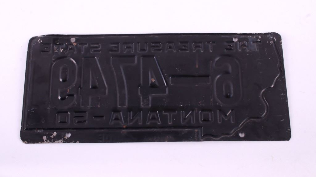 Montana Prison Made License Plates 1950's