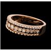 Image 1 : 0.46 ctw Diamond Ring - 14KT Rose Gold