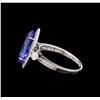 Image 3 : 14KT White Gold 2.78 ctw Tanzanite and Diamond Ring