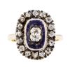 Image 2 : 1.00 ctw Diamond Vintage Ring - 18KT Yellow and White Gold