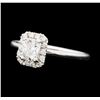 Image 1 : 0.87 ctw Diamond Ring - 14KT White Gold