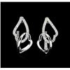 Image 1 : 0.73 ctw Diamond Earrings - 14KT White Gold