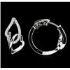 Image 2 : 0.73 ctw Diamond Earrings - 14KT White Gold