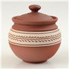 Image 1 : Hand Made Ceramic Jar with Lid by Tamosiunas, Eugenijus