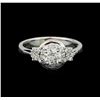 Image 2 : 0.77 ctw Diamond Ring - 14KT White Gold