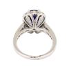 Image 3 : 3.26 ctw Sapphire and Diamond Ring - 18KT White Gold