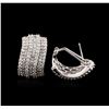 Image 1 : 18KT White Gold 1.67 ctw Diamond Earrings