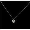 Image 2 : GIA Cert 2.24 ctw Diamond Pendant With Chain - 14KT White Gold