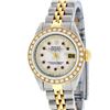 Image 2 : Rolex Ladies 2 Tone 14K MOP Ruby String Diamond Datejust Wristwatch