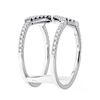 Image 2 : 0.43 ctw Diamond Ring - 18KT White Gold