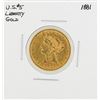 Image 1 : 1881 $5 Liberty Head Half Eagle Gold Coin